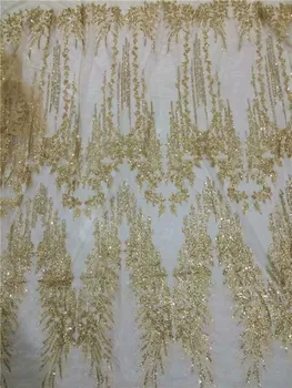 Wonderful French lace cloth fashion tulle net lace fabric with gold glitter UN82(5yards/pc) can make many color
Wonderful French lace cloth fashion tulle net lace fabric with gold glitter UN82(5yards/pc) can make many color