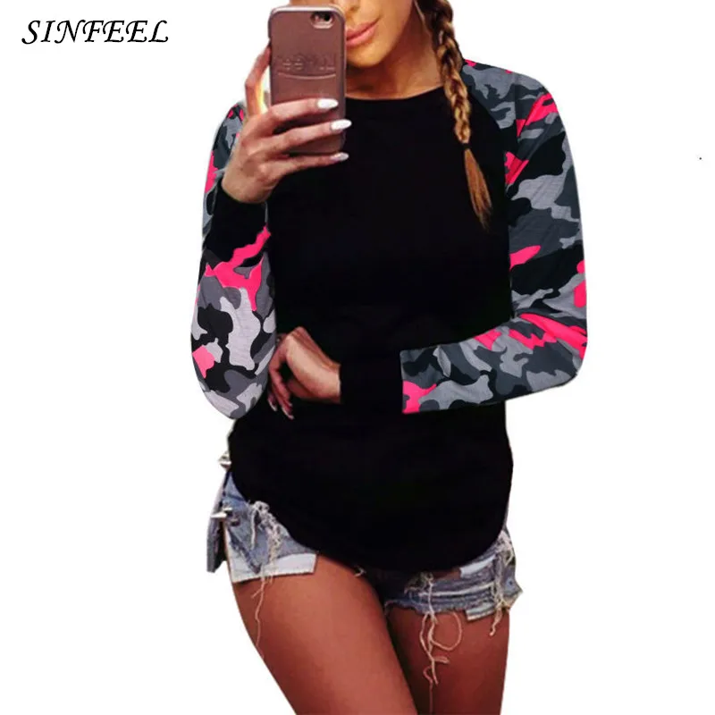 S-5XL Black Patchwork Camouflage T-shirts Casual Women Tops Tees Women Fashion Casual Tshirt Femme Female Ladies Shirt Plus Size
S-5XL Black Patchwork Camouflage T-shirts Casual Women Tops Tees Women Fashion Casual Tshirt Femme Female Ladies Shirt Plus Size