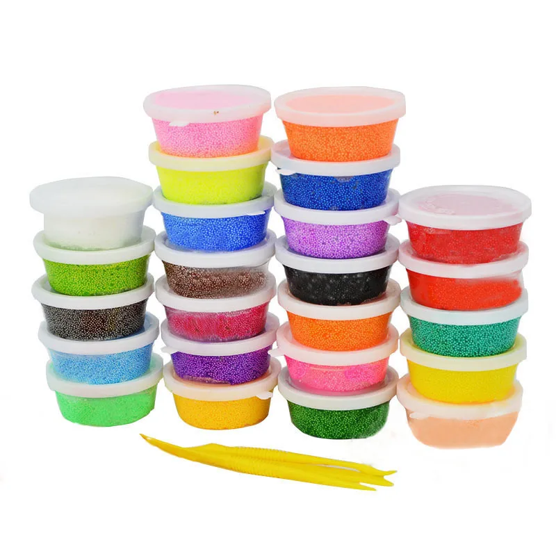 24 Colors*15g Modeling Clay Playdough Children's Educational Play Toys Handgum Intelligent Plasticine Suit DIY Magic Foam Clay
24 Colors*15g Modeling Clay Playdough Children's Educational Play Toys Handgum Intelligent Plasticine Suit DIY Magic Foam Clay