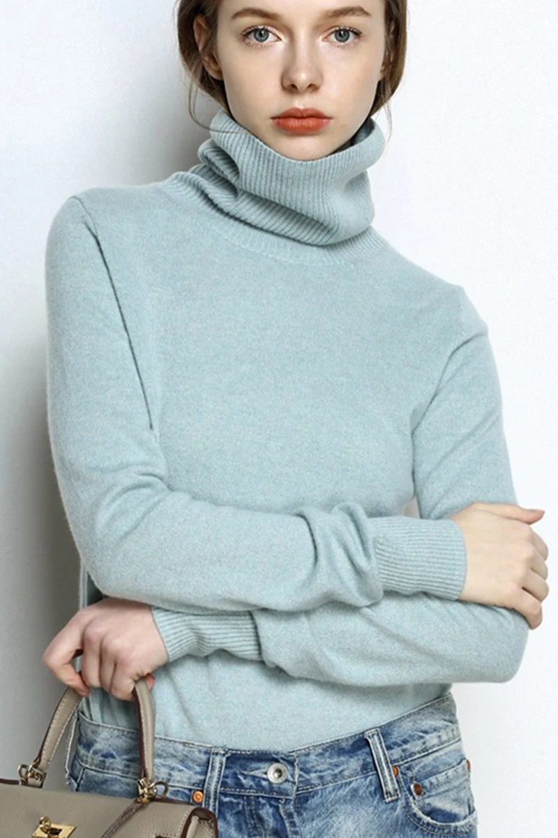 2019 Women New Cashmere Sweater Autumn and winter High Collar Quality Thick Pullover Warm Female Soft Sweater
2019 Women New Cashmere Sweater Autumn and winter High Collar Quality Thick Pullover Warm Female Soft Sweater