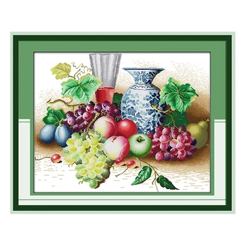 JoySunday chinese crossstitch Fruity Fragrance apple cherry strawberry DMC14CT11CTcotton needlework livingroom hotel painting
JoySunday chinese crossstitch Fruity Fragrance apple cherry strawberry DMC14CT11CTcotton needlework livingroom hotel painting