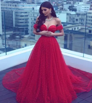 2019 Newest Saudi Arabia Red Pearls Evening Dress Sexy V neck Cap Sleeve robe de soiree Formal A-Line Long Vestido De Festa
2019 Newest Saudi Arabia Red Pearls Evening Dress Sexy V neck Cap Sleeve robe de soiree Formal A-Line Long Vestido De Festa