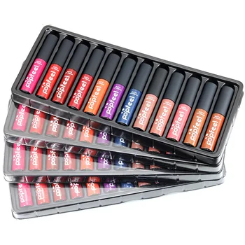 Popfeel Brand 12 colors Set Lip Gloss Makeup Long Lasting Liquid Matte Lipstick Set Lip Balm Lipgloss
Popfeel Brand 12 colors Set Lip Gloss Makeup Long Lasting Liquid Matte Lipstick Set Lip Balm Lipgloss