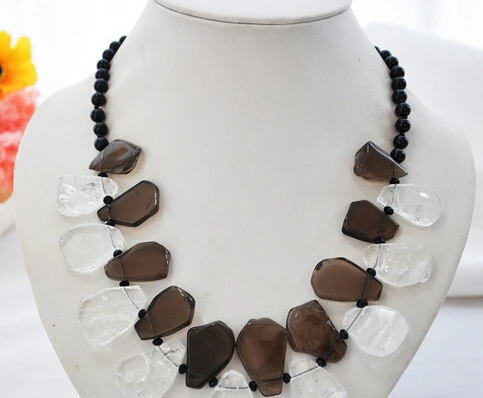 ddh002889 21" 28mm pellucid smoke crystal trapezoid black agate bead necklace 28% Discount
ddh002889 21" 28mm pellucid smoke crystal trapezoid black agate bead necklace 28% Discount