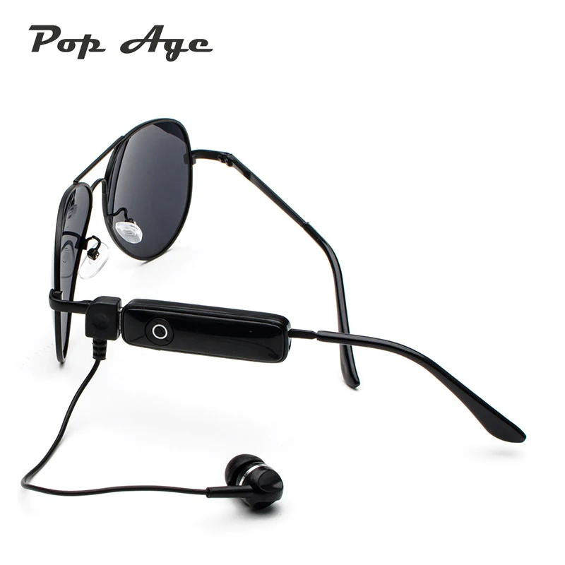 Pop Age 2018 New Trend Pilot Sunglasses Men Women Smart Stereo Bluetooth Driving Sun glasses Calling Round USB earphone Oculos
Pop Age 2018 New Trend Pilot Sunglasses Men Women Smart Stereo Bluetooth Driving Sun glasses Calling Round USB earphone Oculos