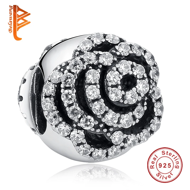 BELAWANG Real 925 Sterling Silver Crystal Rose Beads Fit Original Charm Bracelet Fashion Jewelry Gift For Lover
BELAWANG Real 925 Sterling Silver Crystal Rose Beads Fit Original Charm Bracelet Fashion Jewelry Gift For Lover