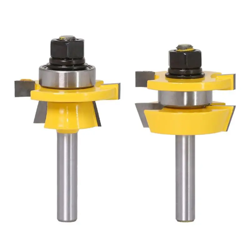New 2PCS 8MM Shank Raised Panel Cabinet Door Router Bit Set Woodworking Cutter for Wood Engraving Tool Kit qiang
New 2PCS 8MM Shank Raised Panel Cabinet Door Router Bit Set Woodworking Cutter for Wood Engraving Tool Kit qiang