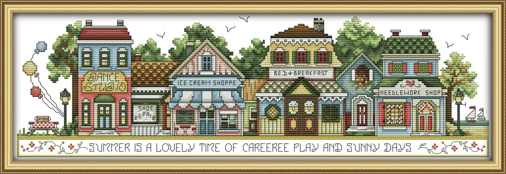 Joy Sunday Street views DMC Counted Chinese Cross Stitch Kits printed Cross-stitch set Embroidery Needlework
Joy Sunday Street views DMC Counted Chinese Cross Stitch Kits printed Cross-stitch set Embroidery Needlework