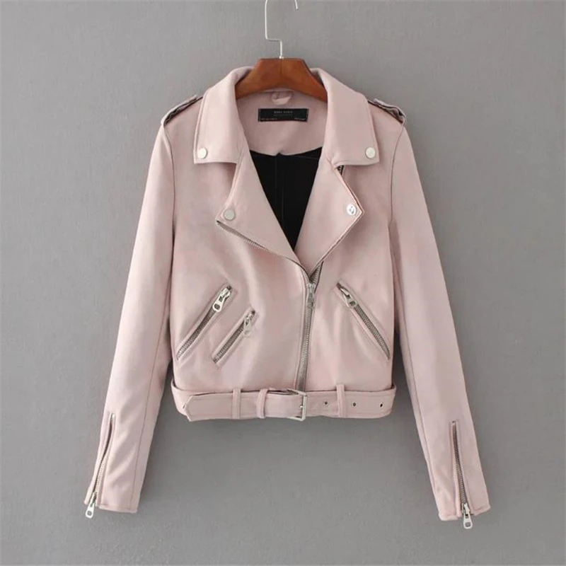 Woman Spring Suede Jackets Female Autumn Motorcycle Jacket Leather Women Oversized Leather Coat Lady Short Moto & Biker Overcoat
Woman Spring Suede Jackets Female Autumn Motorcycle Jacket Leather Women Oversized Leather Coat Lady Short Moto & Biker Overcoat