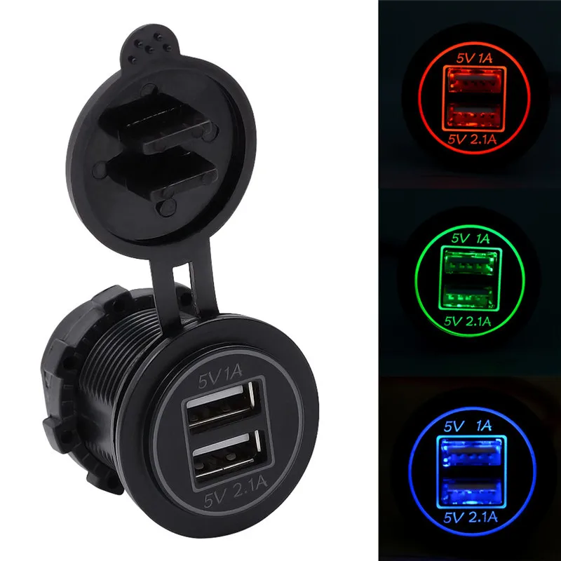 kongyide Car Charger CS-544 5V 3.1A Dual USB Charger Socket Adapter Power Outlet for 12V 24V Motorcycle Car mar6
kongyide Car Charger CS-544 5V 3.1A Dual USB Charger Socket Adapter Power Outlet for 12V 24V Motorcycle Car mar6