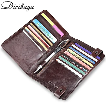 DICIHAYA Business Wallet Genuine Leather Thin Wallets for Men Purse ID/Credit Card Passport Holder Notebook Wallet More Card
DICIHAYA Business Wallet Genuine Leather Thin Wallets for Men Purse ID/Credit Card Passport Holder Notebook Wallet More Card