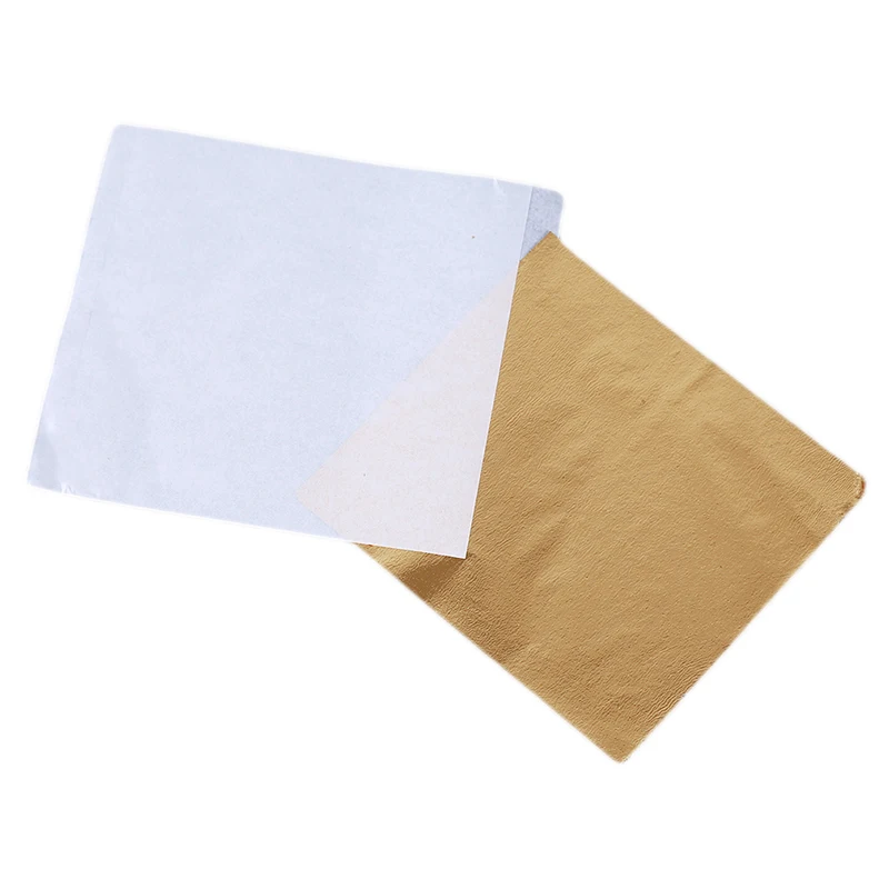 100PCS Oro//Argento Oro Rosa Fogli di Carta Foglia Torta di alimento Decorazione doratura del mestiere di DIY