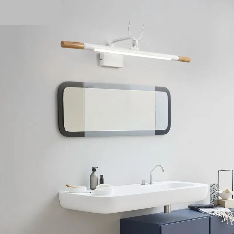 Nordic Toilet led Mirror Headlamp Waterproof Led strip Toilet Bathroom Cabinet Lamp Modern Dressing Mirror Antler Wall Light
Nordic Toilet led Mirror Headlamp Waterproof Led strip Toilet Bathroom Cabinet Lamp Modern Dressing Mirror Antler Wall Light