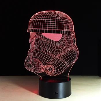 Star Wars Storm Trooper Face LED Night Light 7 Color Change Bedside Nightlight Indoor Decoration Lighting Best Gift for Children
Star Wars Storm Trooper Face LED Night Light 7 Color Change Bedside Nightlight Indoor Decoration Lighting Best Gift for Children