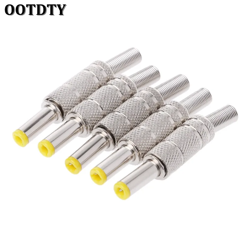 OOTDTY 5 Pcs Metal 5.5x2.1mm DC Power Male Plug Jack Adapter Connector with Yellow Head
OOTDTY 5 Pcs Metal 5.5x2.1mm DC Power Male Plug Jack Adapter Connector with Yellow Head
