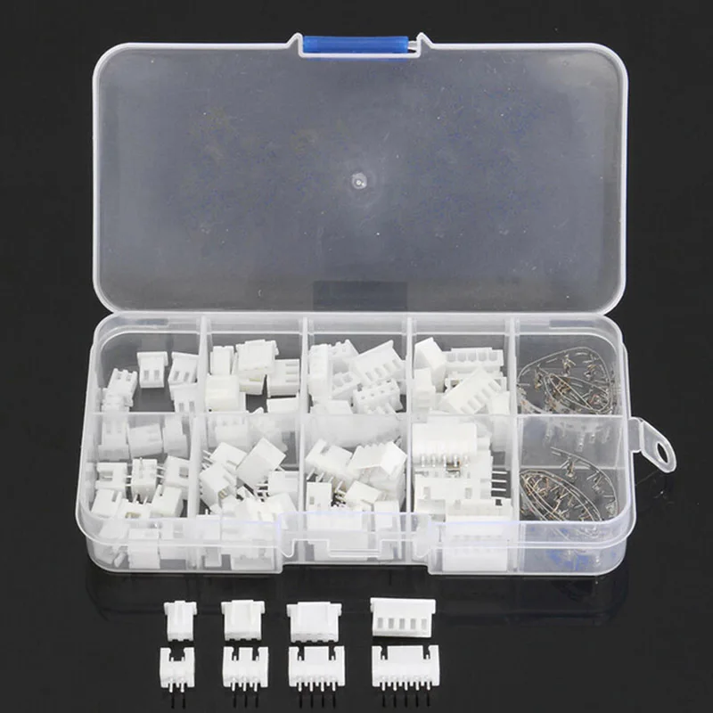 140PCS 2/3/4/5 Pins Male Female Assorted JST-XH 2.54mm Wire White Housing Connectors Set Jumper Pin Bare Terminals Kit
140PCS 2/3/4/5 Pins Male Female Assorted JST-XH 2.54mm Wire White Housing Connectors Set Jumper Pin Bare Terminals Kit