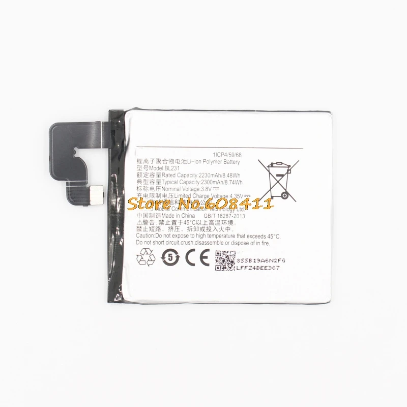 VK 3.8V 2300mAh 8.74Wh BL231 Battery Replacement Li-Ion Bateria For Lenovo VIBE X2 Lenovo S90 S90u S90-t Rechargeable Batteries
VK 3.8V 2300mAh 8.74Wh BL231 Battery Replacement Li-Ion Bateria For Lenovo VIBE X2 Lenovo S90 S90u S90-t Rechargeable Batteries