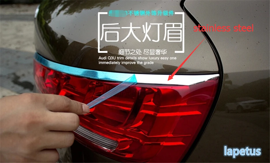 Lapetus Rear Taillight Lamp Lights Eyelid Eyebrow Cover + Chrome Rear Window Trim Spoiler Side Cover Fit For Audi Q3 2013 - 2017
Lapetus Rear Taillight Lamp Lights Eyelid Eyebrow Cover + Chrome Rear Window Trim Spoiler Side Cover Fit For Audi Q3 2013 - 2017