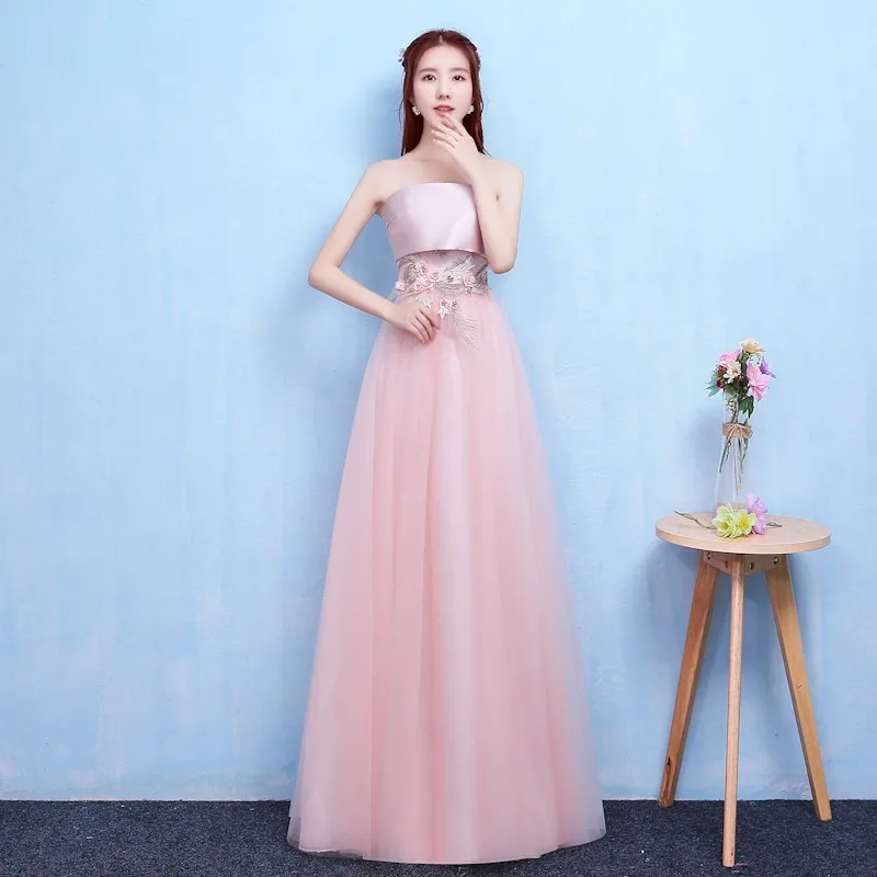Pink Colour New Bridesmaid Dress Wedding Long Dress Party Dress Dinner Dress 
Pink Colour New Bridesmaid Dress Wedding Long Dress Party Dress Dinner Dress