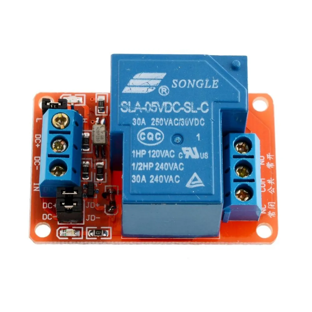 

5V 30A High Power 1-Channel Relay Module with Optocoupler Level for Arduino