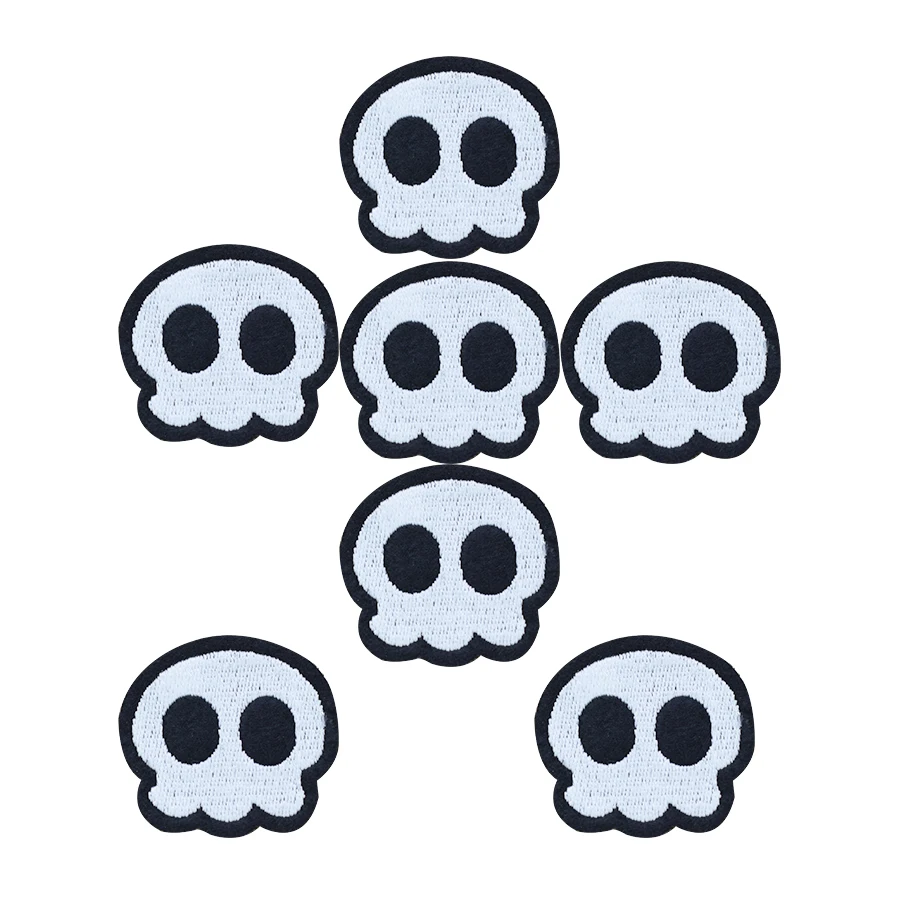 10pcs Cute skull badges patches for clothing iron embroidered patch applique iron sew on patches sewing accessories for clothes
10pcs Cute skull badges patches for clothing iron embroidered patch applique iron sew on patches sewing accessories for clothes