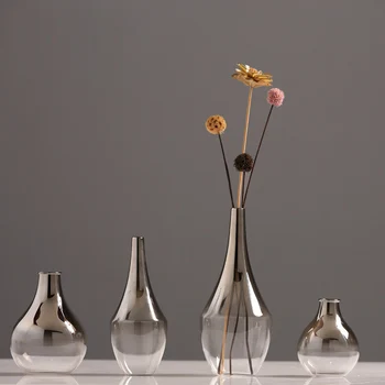 Nordic style Electroplated gradient Glass Vase TV Cabinet Dried flower Vase Home Wedding Decorion For Dry Flowers Plant
Nordic style Electroplated gradient Glass Vase TV Cabinet Dried flower Vase Home Wedding Decorion For Dry Flowers Plant