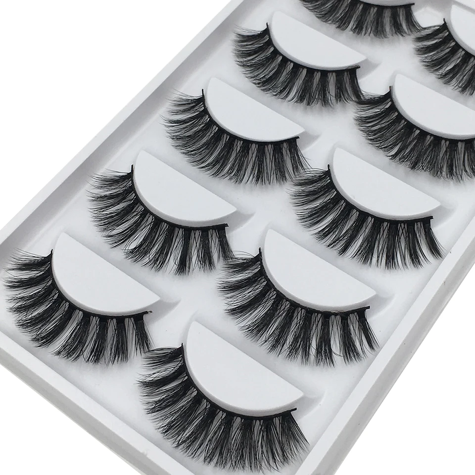 YAQIMEIER 5 Pairs / Box Mink Eyelashes Hand Made Black Stalk Volume Wispy False Lashes Makeup Factory Direct
YAQIMEIER 5 Pairs / Box Mink Eyelashes Hand Made Black Stalk Volume Wispy False Lashes Makeup Factory Direct
