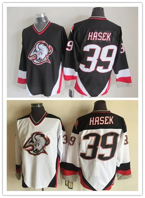 

Dominic Hasek Pat LaFontaine Gilbert Perreault RYAN MILLER Thomas Vanek Derek Roy Customize Buffalo Vintage Sabres Hockey Jersey