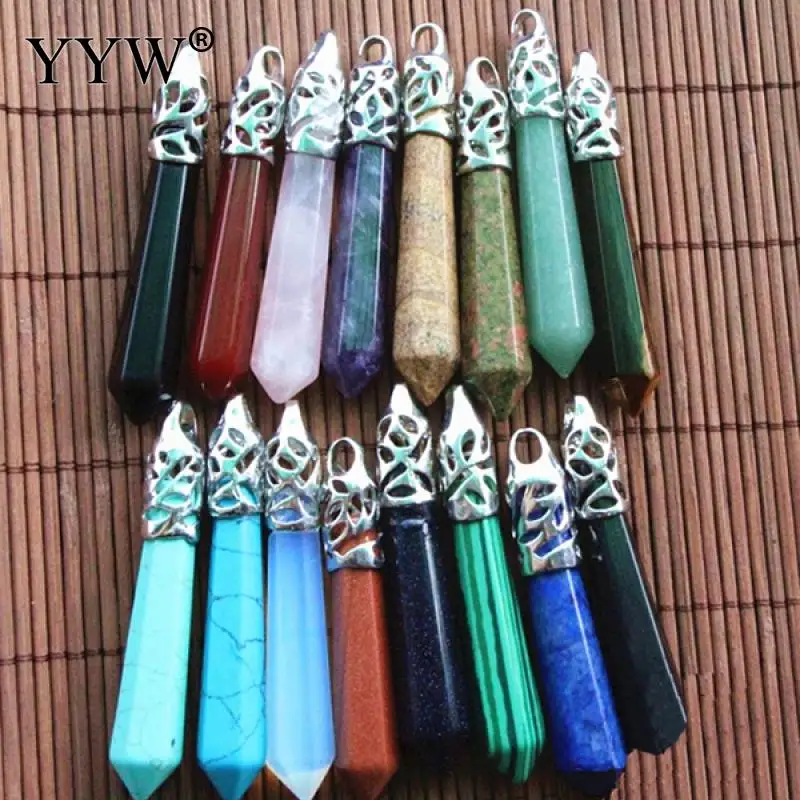 Hot Real Natural Quartz Stone Pendant Bullet Lapis Lazuli Pink Quartz Sea Opal Imitation Malachite Stone Pendant Necklaces
Hot Real Natural Quartz Stone Pendant Bullet Lapis Lazuli Pink Quartz Sea Opal Imitation Malachite Stone Pendant Necklaces