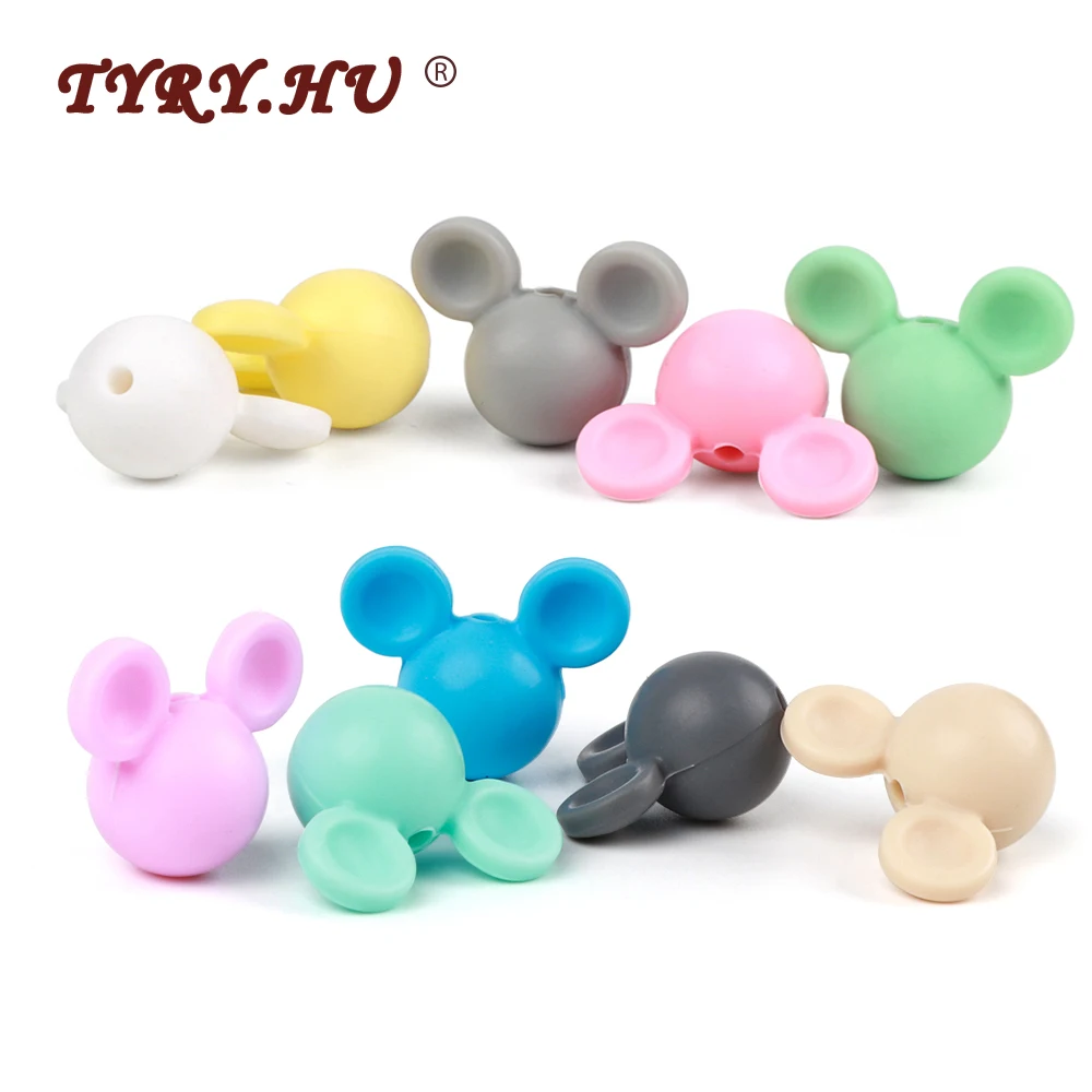 TYRY.HU Baby Teething Bead Mickey Silicone Beads Cartoon BPA Free Chew Teether Bead Baby DIY Pacifier Clip Necklace Newborn Toy
TYRY.HU Baby Teething Bead Mickey Silicone Beads Cartoon BPA Free Chew Teether Bead Baby DIY Pacifier Clip Necklace Newborn Toy