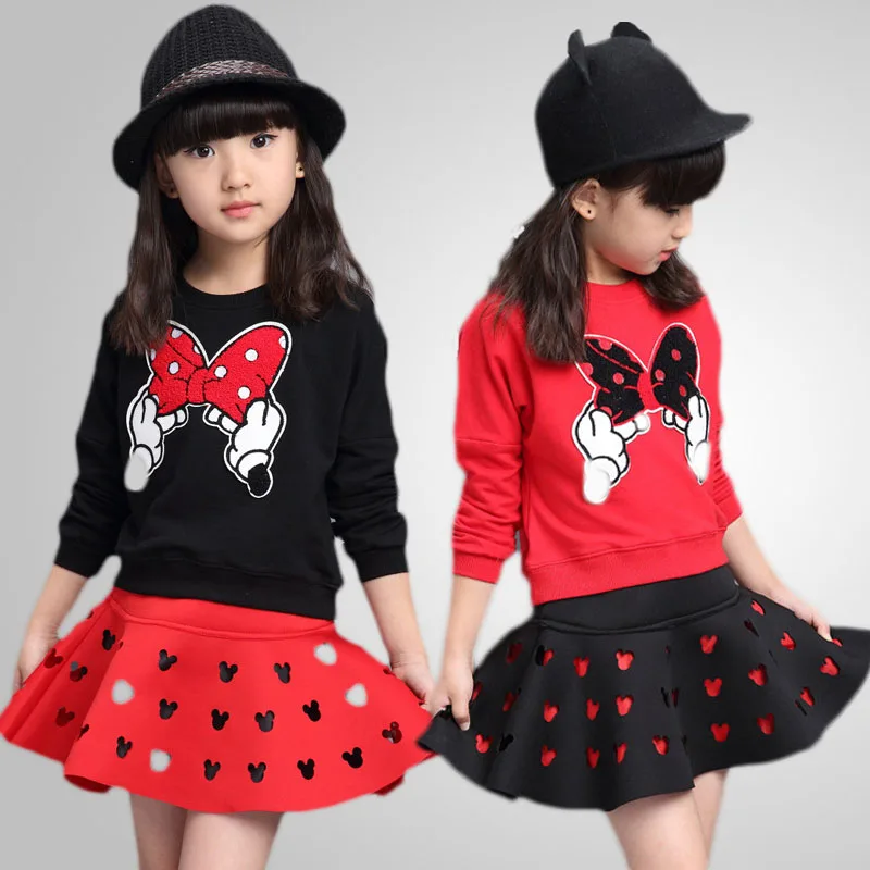 Spring and Autumn 2019 new big children's girls bow figure set Korean version of Minnie openwork embroidered dress two-piecesuit
Spring and Autumn 2019 new big children's girls bow figure set Korean version of Minnie openwork embroidered dress two-piecesuit