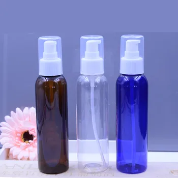 10ps/lot 150ml High Quality round amber clear blue green PET plastic bottle with treatment pump for hair oil refillable bottles 
10ps/lot 150ml High Quality round amber clear blue green PET plastic bottle with treatment pump for hair oil refillable bottles