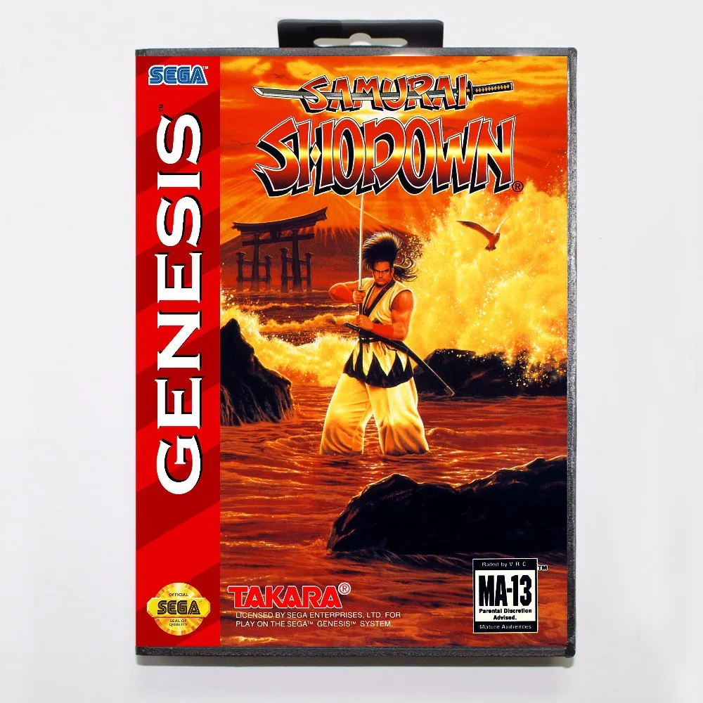 Samurai Shodown Game Cartridge 16 bit MD Game Card With Retail Box For Sega Mega Drive For Genesis
Samurai Shodown Game Cartridge 16 bit MD Game Card With Retail Box For Sega Mega Drive For Genesis