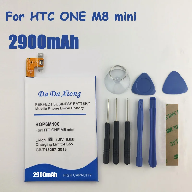 2900mAh BOP6M100 Li-ion Phone Battery for HTC One Mini 2 mini2 / One M8 mini M8mini
2900mAh BOP6M100 Li-ion Phone Battery for HTC One Mini 2 mini2 / One M8 mini M8mini