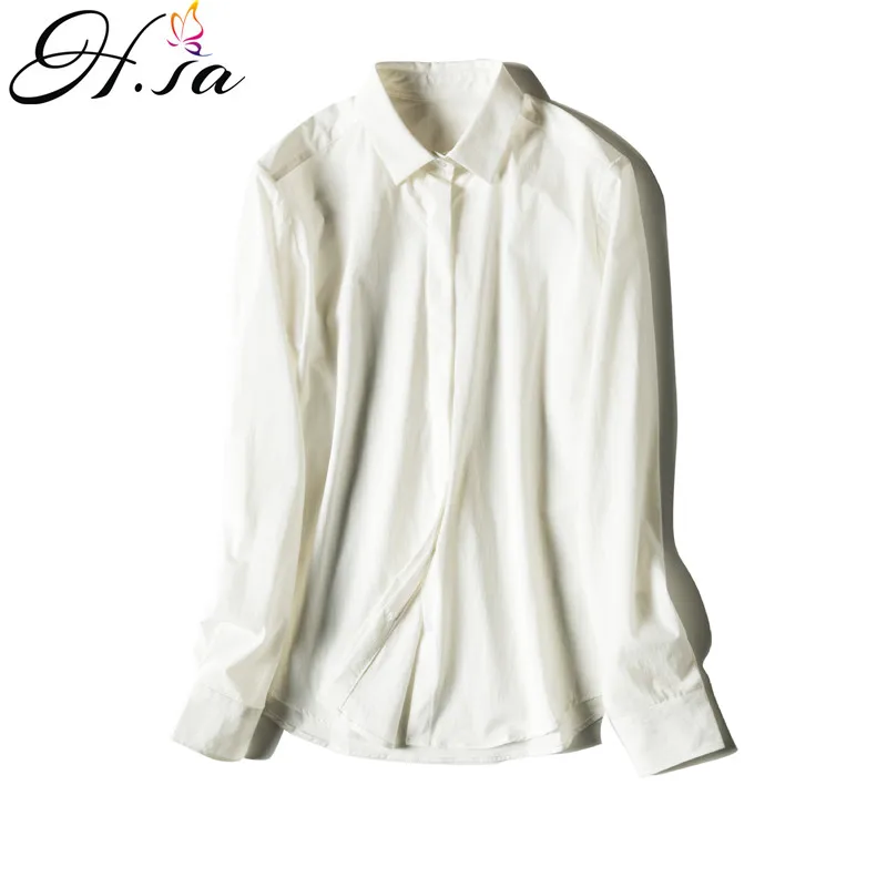 H.SA 2019 Spring Office Ladies White Blouses Long Sleeve Formal Blusas Solid Korean Workwear Women Shirt Tops chemisier femme
H.SA 2019 Spring Office Ladies White Blouses Long Sleeve Formal Blusas Solid Korean Workwear Women Shirt Tops chemisier femme