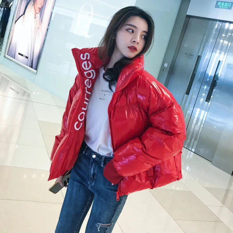 Plus size glossy fabric Cotton coat women's winter thicker bread style hooded cotton jacket ins fashion fluffy coat wq2316 
Plus size glossy fabric Cotton coat women's winter thicker bread style hooded cotton jacket ins fashion fluffy coat wq2316