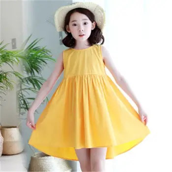 2019 New Fashion Toddler Girl Cotton Solid Dress Kids Summer Sleeveless Dresses For Girls Baby Girl Dresses Clothes Vestido L136
2019 New Fashion Toddler Girl Cotton Solid Dress Kids Summer Sleeveless Dresses For Girls Baby Girl Dresses Clothes Vestido L136