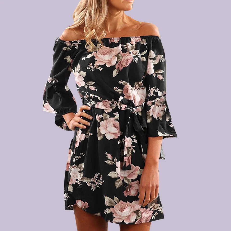 Sexy Off Shoulder Dress Chiffon Gown Ruffle Long Sleeve Black Dress Sukienka Boho Women's Asymmetric Dresses Robe Femme Ete 2019
Sexy Off Shoulder Dress Chiffon Gown Ruffle Long Sleeve Black Dress Sukienka Boho Women's Asymmetric Dresses Robe Femme Ete 2019