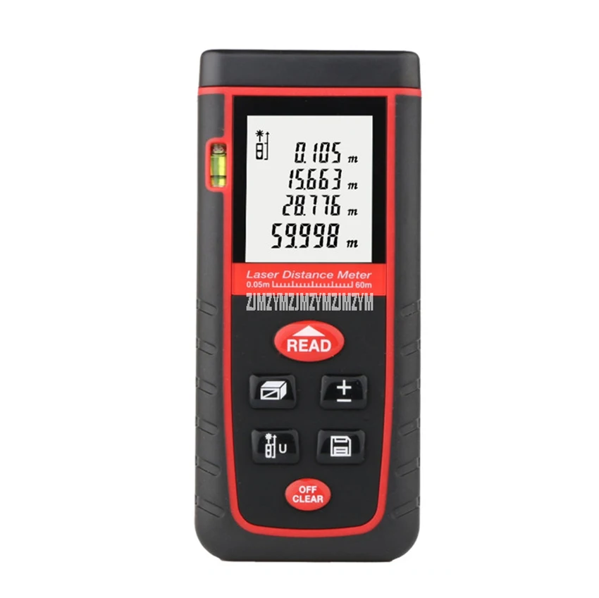 S60 60M High Accuracy Laser Distance Meter Rangefinder Digital Laser Range Finder Distance/Area/Volume Build Measure Test Tool
S60 60M High Accuracy Laser Distance Meter Rangefinder Digital Laser Range Finder Distance/Area/Volume Build Measure Test Tool