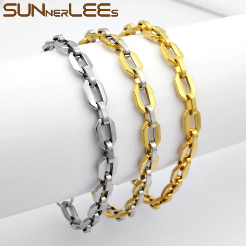 SUNNERLEES Fashion Jewelry Stainless Steel Bracelet 7mm Link Chain For Mens Womens Gift SC22 B
SUNNERLEES Fashion Jewelry Stainless Steel Bracelet 7mm Link Chain For Mens Womens Gift SC22 B