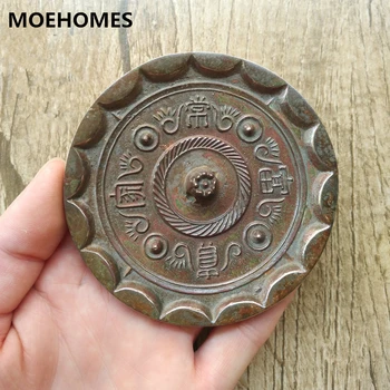 9 cm Chinese ancient Household wealth grain Bronze mirror decoration mirror Home decoration metal crafts
9 cm Chinese ancient Household wealth grain Bronze mirror decoration mirror Home decoration metal crafts