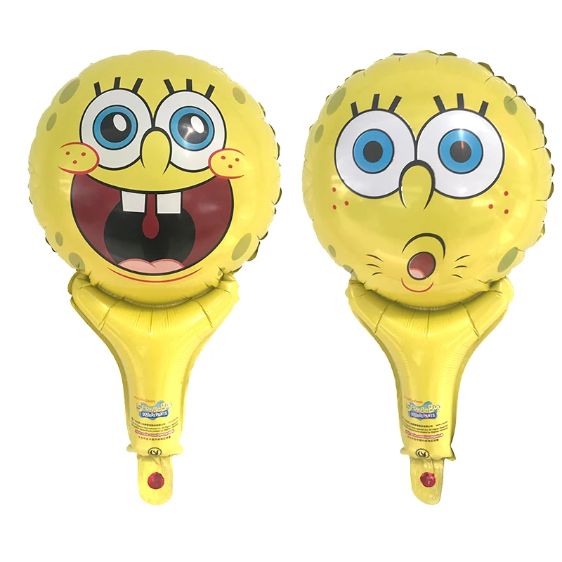 50pc 28*48cm SpongeBob Hand stick balloon Aluminum foil balloons birthday party decorations kids toy Supplies globos
50pc 28*48cm SpongeBob Hand stick balloon Aluminum foil balloons birthday party decorations kids toy Supplies globos