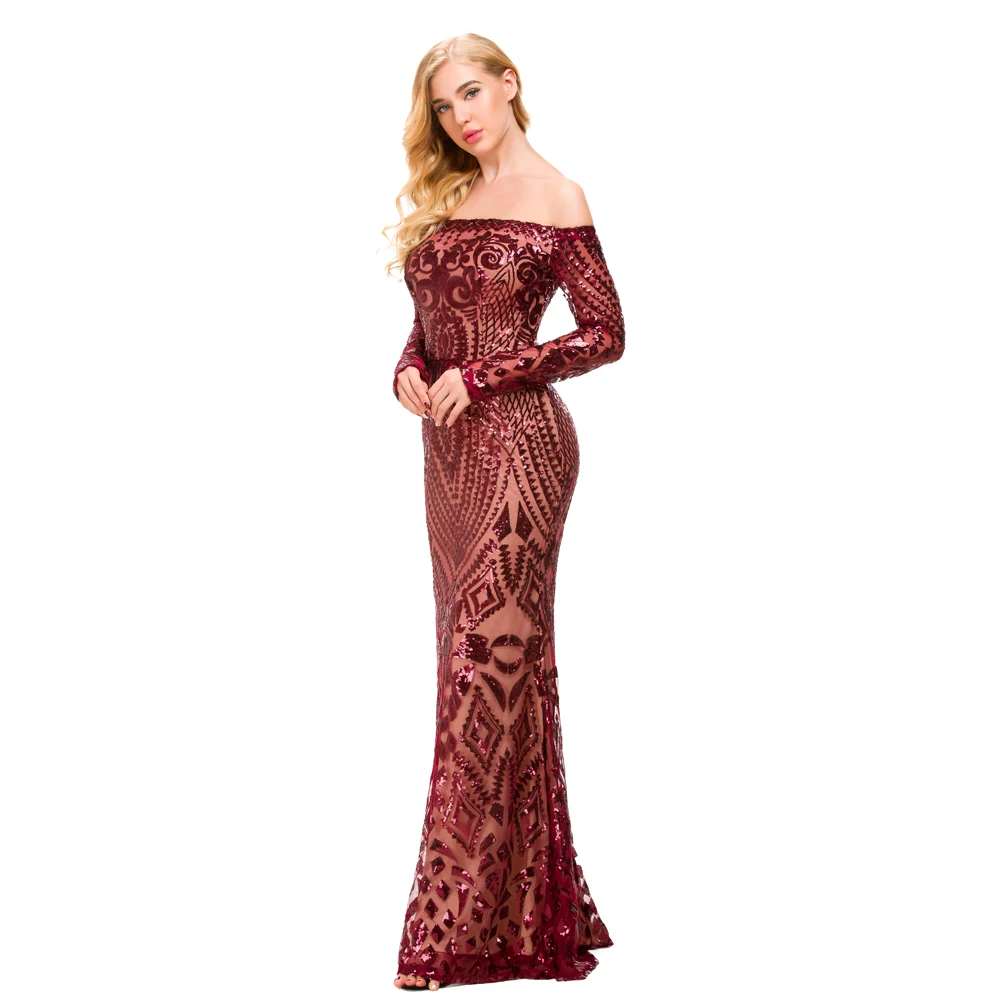 Burgundy Off The Shoulder Hollow Out Floor Length Party Dress Geometric Sequin Full Sleeved Maxi Dress Floor Length Lining Dress
Burgundy Off The Shoulder Hollow Out Floor Length Party Dress Geometric Sequin Full Sleeved Maxi Dress Floor Length Lining Dress