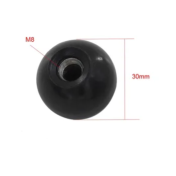 20PCS/Lot M8x30mm Ball Knob Copper Insert Machine Tool Replacement 8mm Thread 30mm Ball Diameter Bakelite Ball Knob Handle
20PCS/Lot M8x30mm Ball Knob Copper Insert Machine Tool Replacement 8mm Thread 30mm Ball Diameter Bakelite Ball Knob Handle