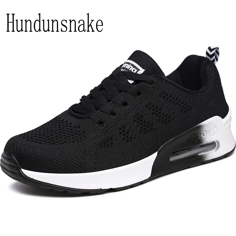 Hundunsnake Women's Sports Shoes Black Breathable Mesh Air Cushioning Running Shoes Sneakers Women 2018 Krasovki Gumshoes T304
Hundunsnake Women's Sports Shoes Black Breathable Mesh Air Cushioning Running Shoes Sneakers Women 2018 Krasovki Gumshoes T304