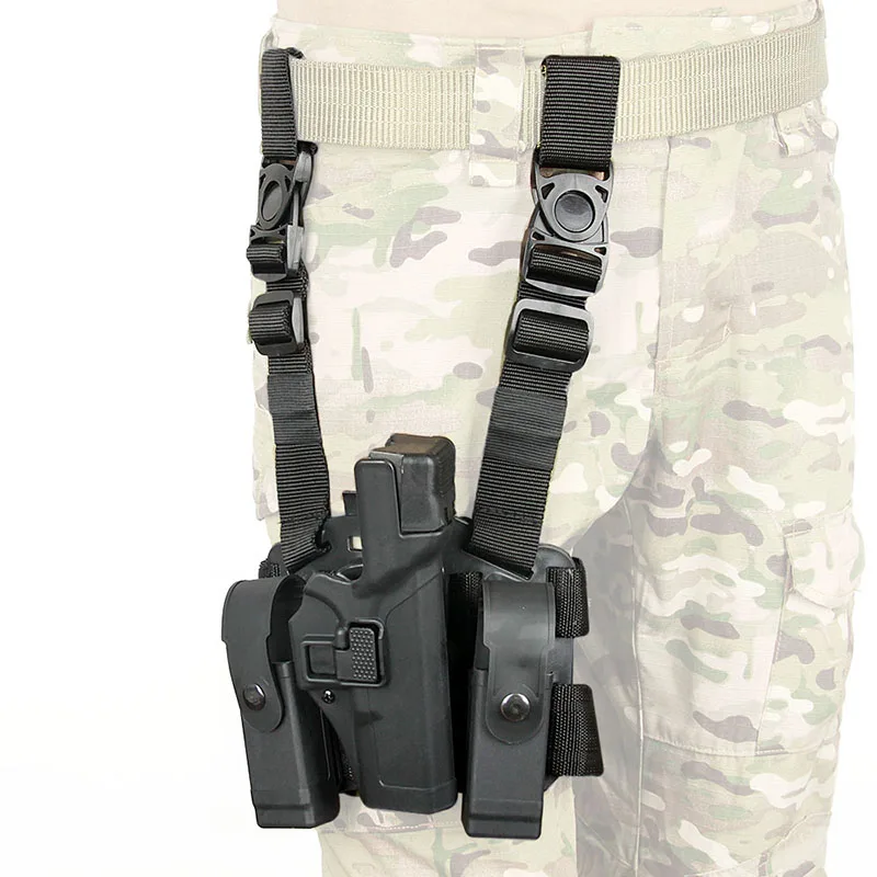 PPT Black Tan Tactical Holster For Glock 17 with Leg Platform with Magazine Pouch Right Hand Holster For Hunting GZ7-0097
PPT Black Tan Tactical Holster For Glock 17 with Leg Platform with Magazine Pouch Right Hand Holster For Hunting GZ7-0097