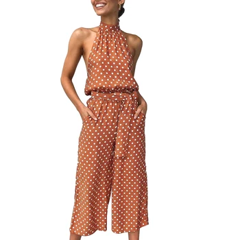 Womens Exposed Back Wave Point Lace-up Button Pockets Jumpsuit Elegant Casual Wide Leg Playsuits XRQ88
Womens Exposed Back Wave Point Lace-up Button Pockets Jumpsuit Elegant Casual Wide Leg Playsuits XRQ88