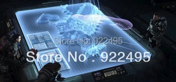 1.524m*3m Gray Holographic Film Rear Projection Display Portable Projector Screen Quick Free Delivery