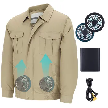 Unisex Workwear Jacket Clothes Equipped Cooling Fan for Summer Outdoor Air-Conditioned -MX8
Unisex Workwear Jacket Clothes Equipped Cooling Fan for Summer Outdoor Air-Conditioned -MX8