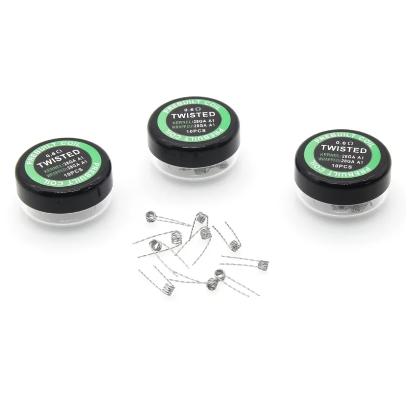 E-XY Heating Coil Wire For Electronic Cigarette Rebuildable Atomizer Heating Wire Twisted Prebuilt Coil For Rda Atomizer 30Pcs
E-XY Heating Coil Wire For Electronic Cigarette Rebuildable Atomizer Heating Wire Twisted Prebuilt Coil For Rda Atomizer 30Pcs